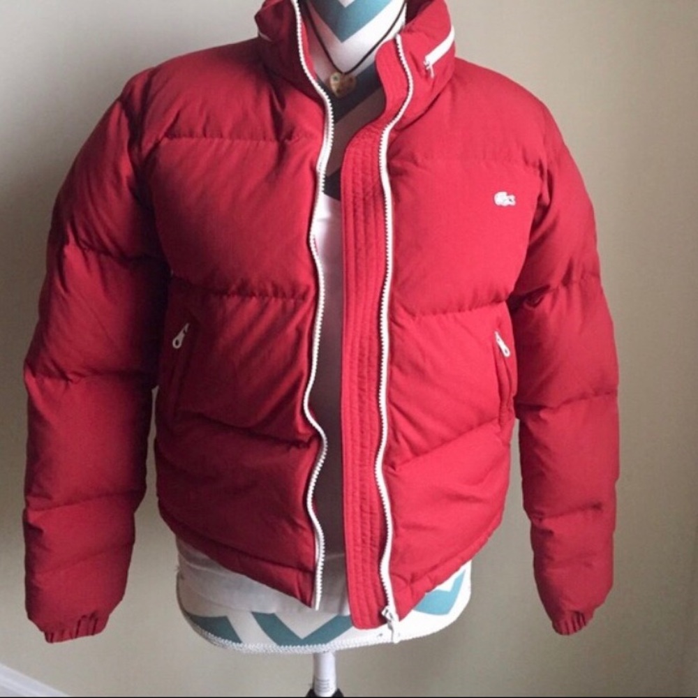 Lacoste puff jacket size S, fits 0-4 can be unisex